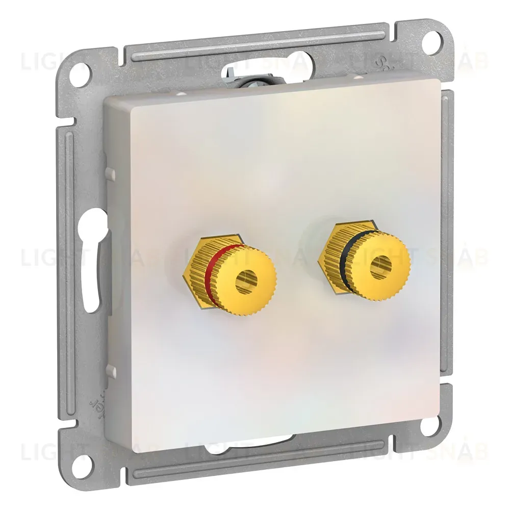Аудиорозетка двухместная Systeme Electric AtlasDesign Жемчуг ATN000487 ATN000487