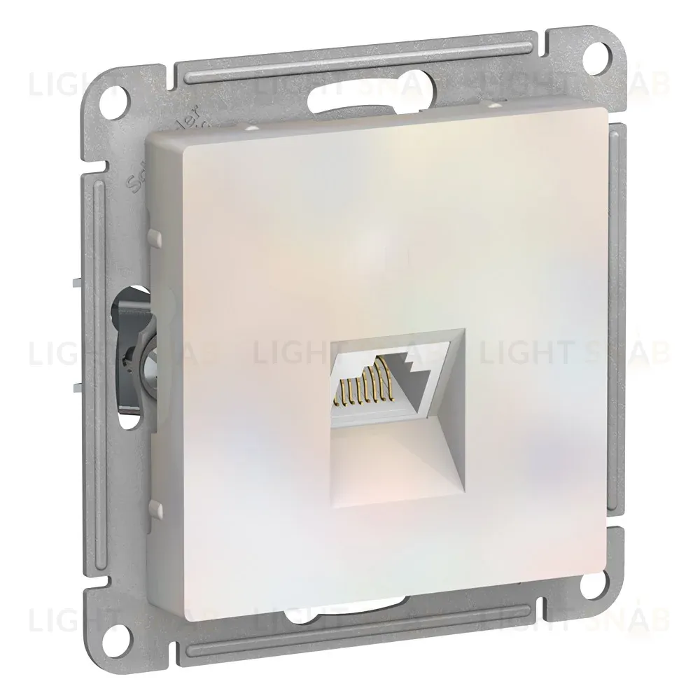 Розетка компьютерная RJ45, кат. 6A, механизм Systeme Electric AtlasDesign Жемчуг ATN000486 ATN000486