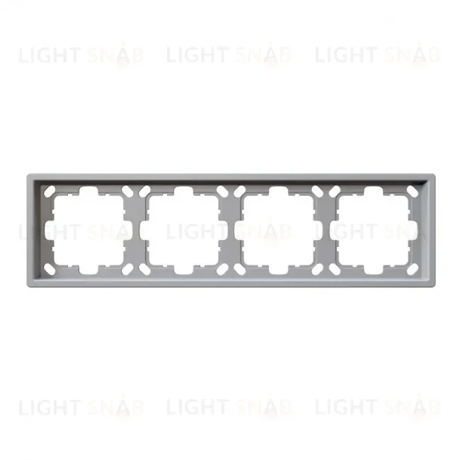 Рамка серия FD 4-постовая, цвет Белый матовый (soft touch) Jasmart FD1004PWM FD1004PWM