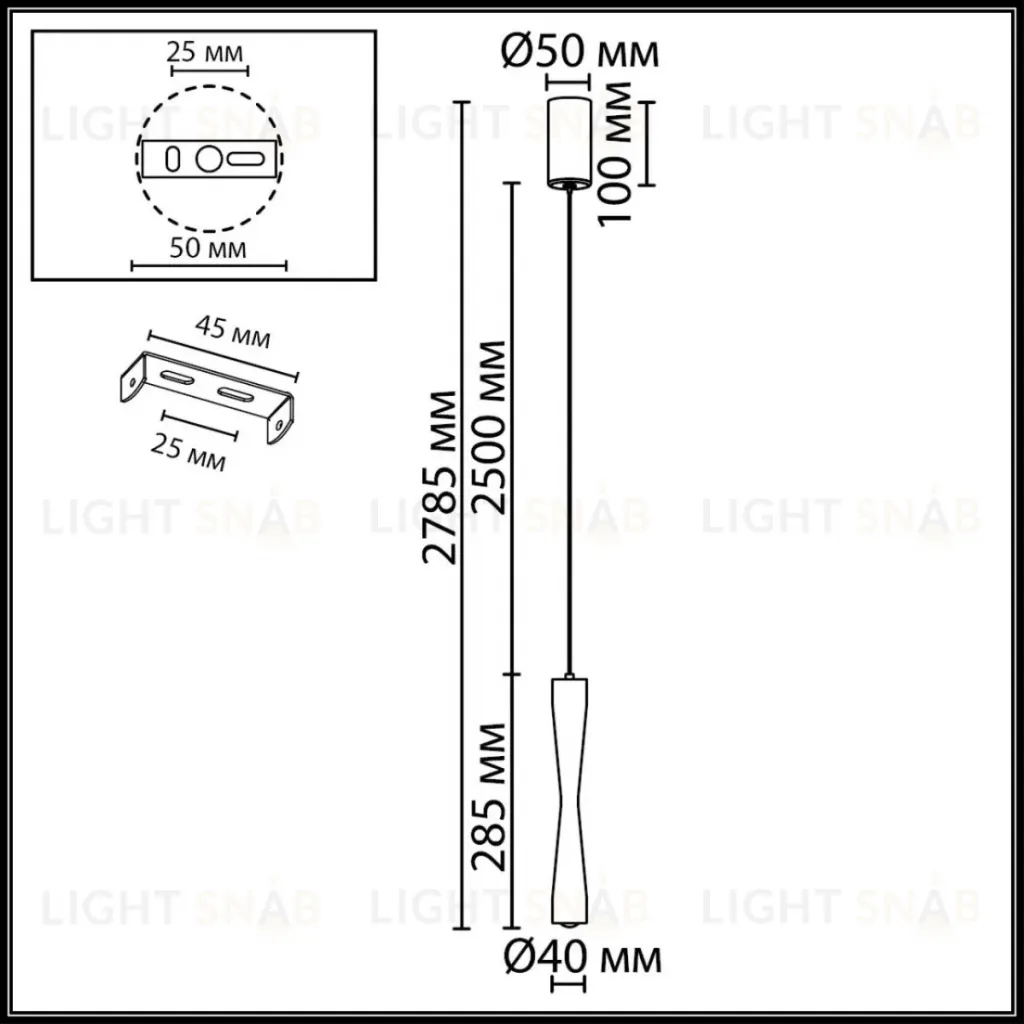 Подвесной светильник Odeon Light Hightech Anika 4291/5L 4291/5L