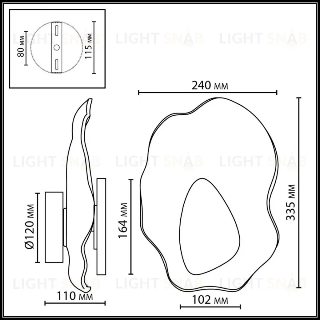 Настенный светильник Odeon Light L-Vision Coralla 5461/12WLA 5461/12WLA