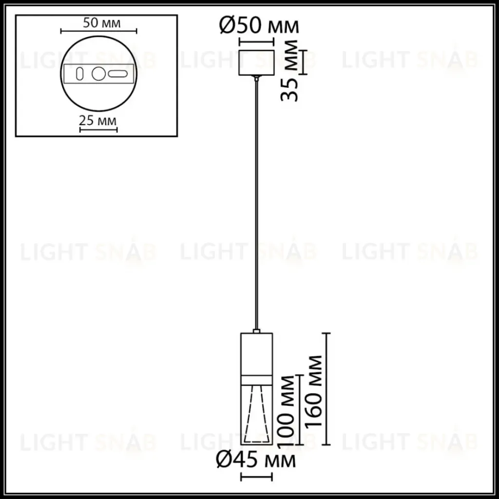 Подвесной светильник Odeon Light Hightech Defance 7143/4L 7143/4L