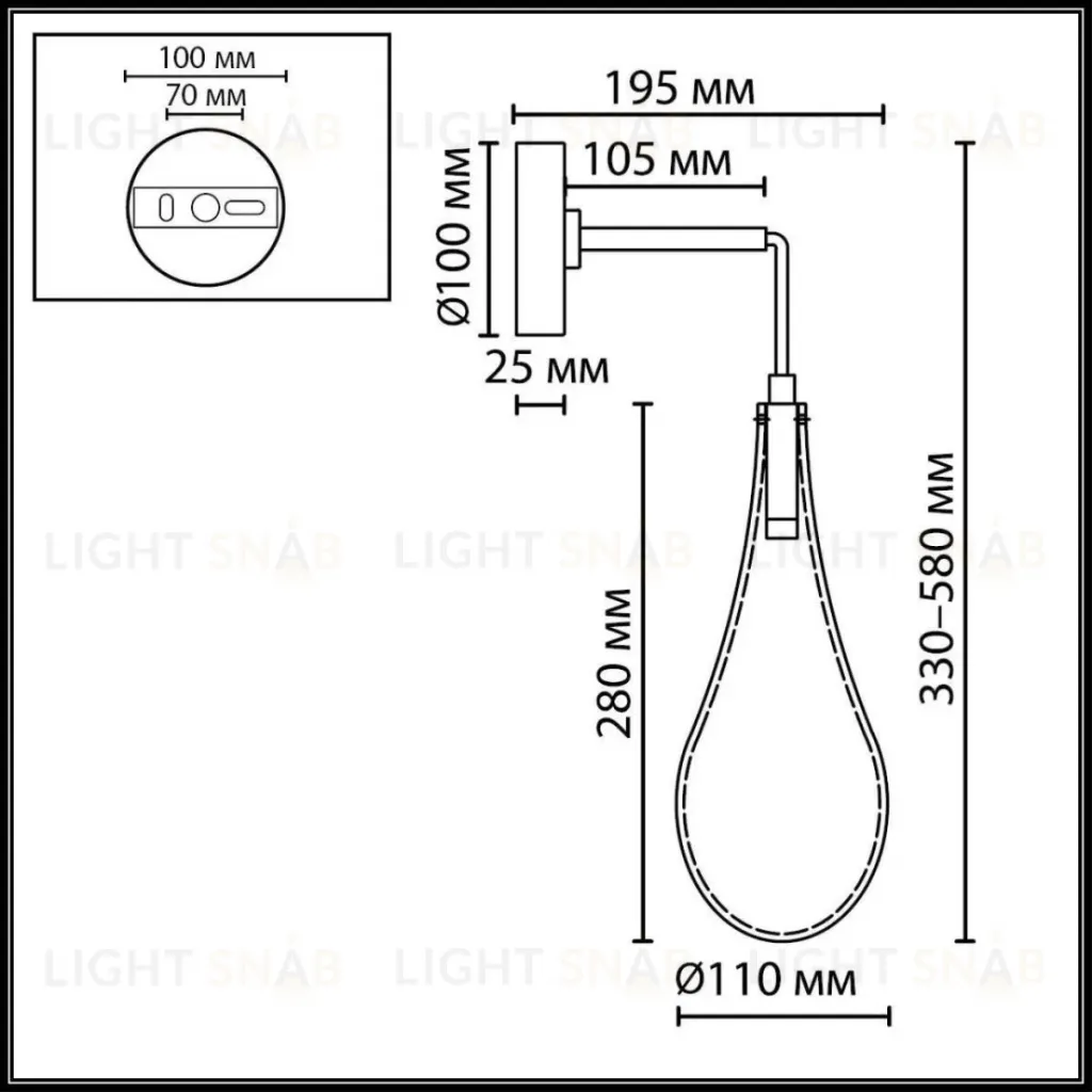 Бра Odeon Light L-Vision Incanto 7147/5WL 7147/5WL