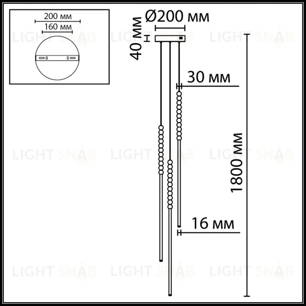 Подвесной светильник Odeon Light Hightech Monella 7149/33L 7149/33L