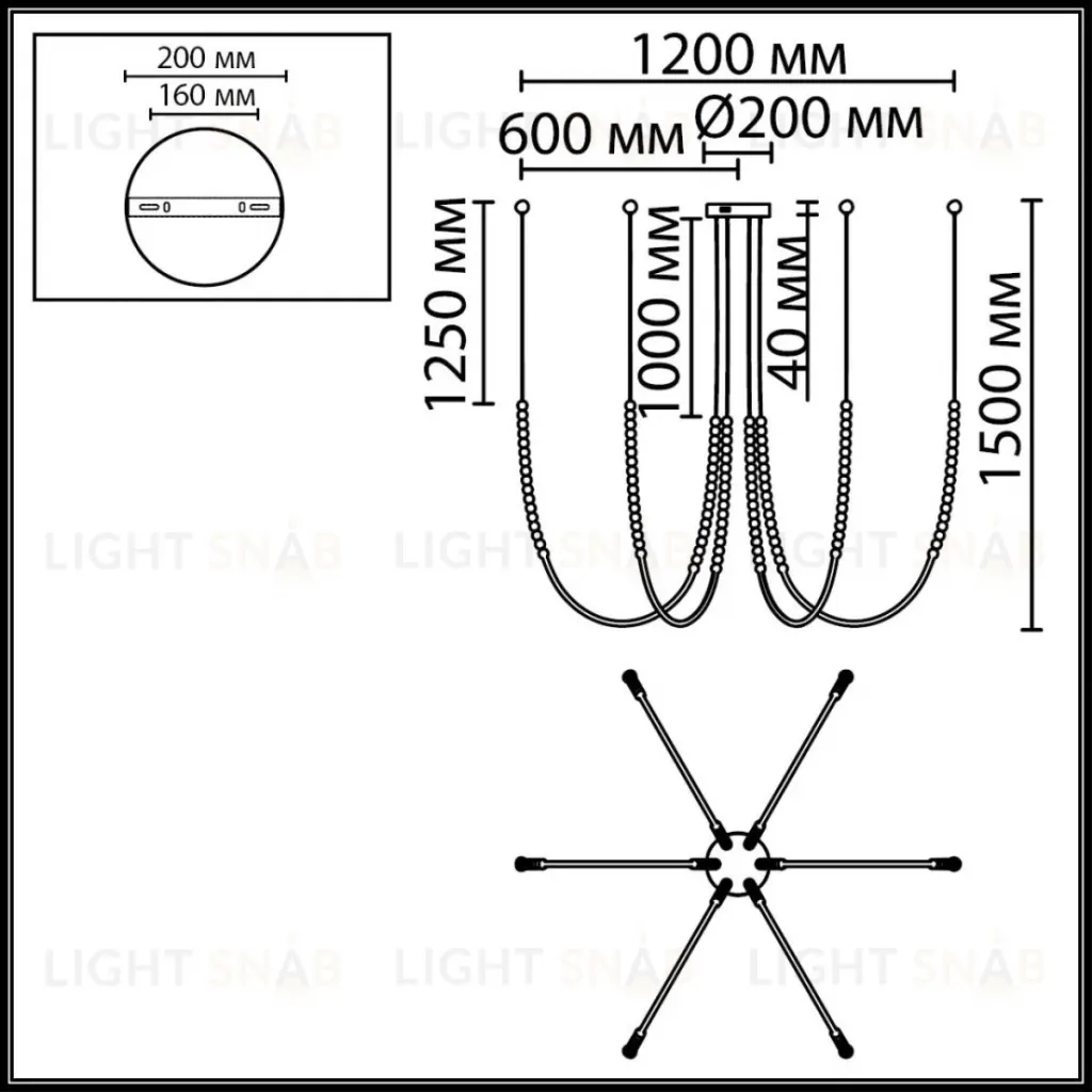 Подвесной светильник Odeon Light Hightech Monella 7149/70L 7149/70L