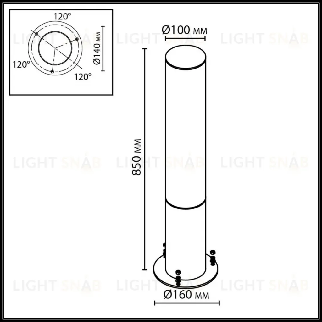 Ландшафтный светильник Odeon Light Nature Cortena 7180/22GL 7180/22GL