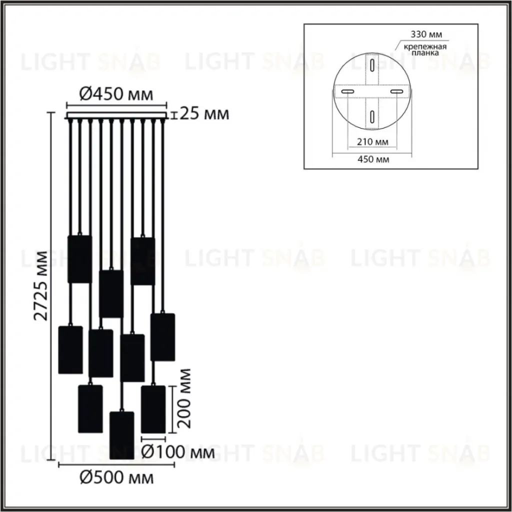 Каскадная люстра Lumion Moderni Murano 8401/10 8401/10