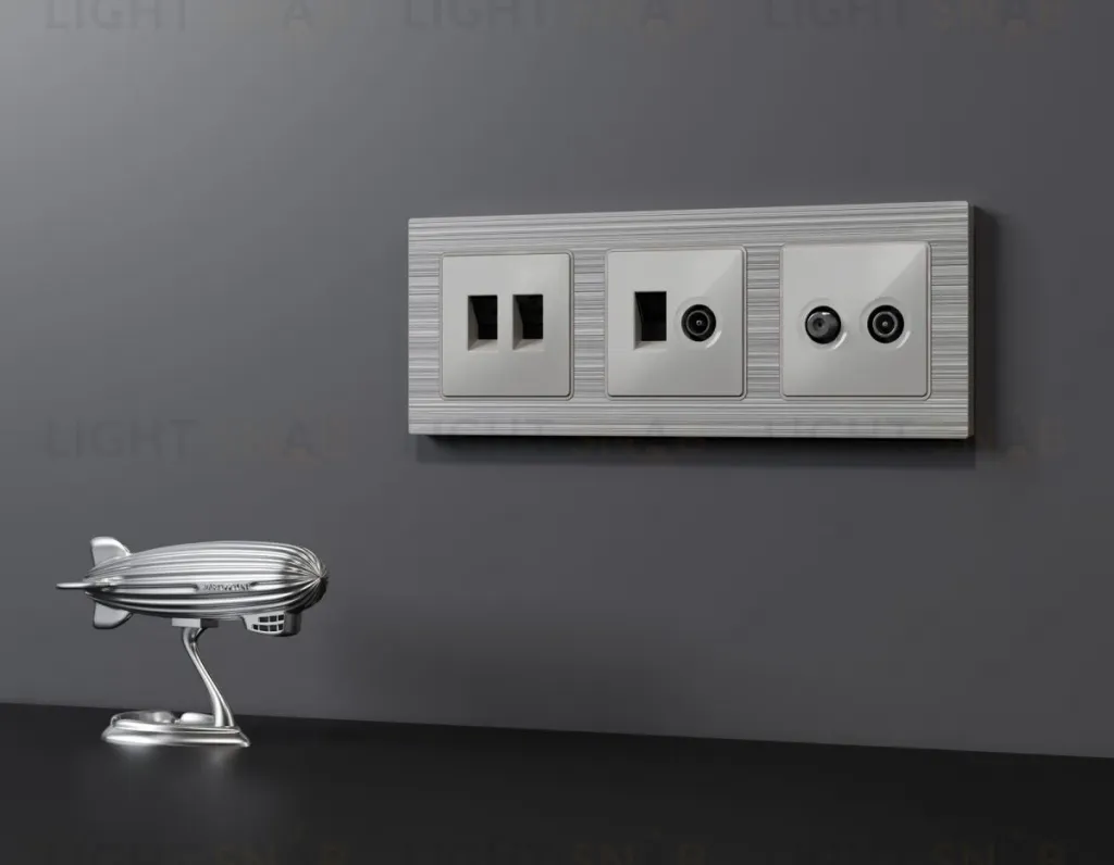 Комплект механизма розетки TV оконечной + SAT 5-862MHz 3.5dB/950-2150MHz 3.5dB Alfa Серебро глянец Quant Ambrella Volt MA413310 (AP4133, VM217) MA413310
