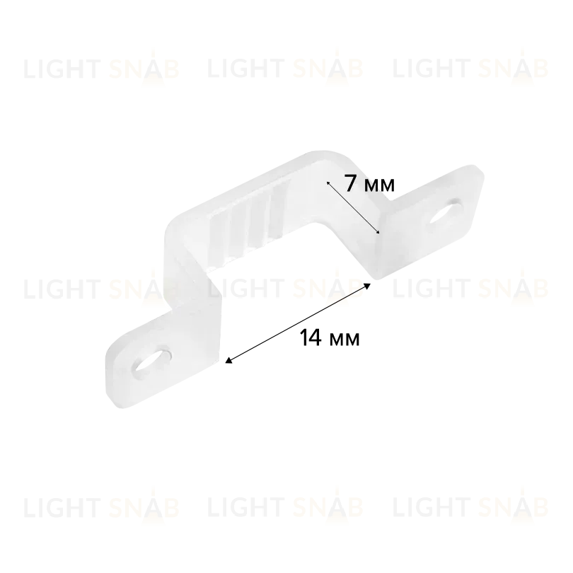 Клипса фиксирующая для светодиодной ленты SMD/COB 220В комплект 10 шт WOLTA MC10-SMD/COB-220V MC10-SMD/COB-220V