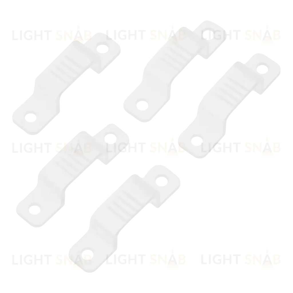 Клипса фиксирующая для светодиодной ленты SMD/COB 220В комплект 10 шт WOLTA MC10-SMD/COB-220V MC10-SMD/COB-220V