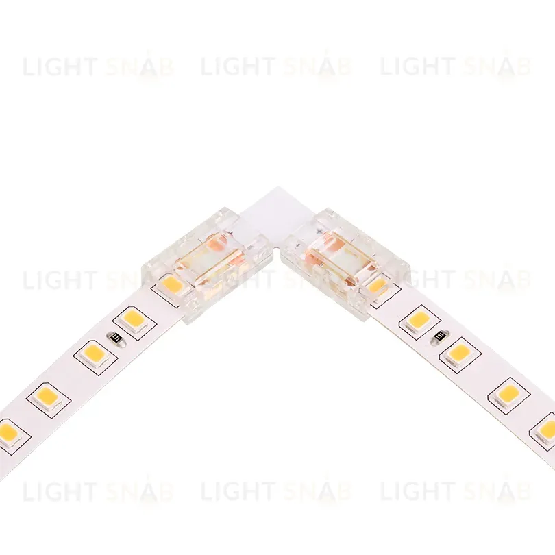 Коннектор угловой для одноцветной SMD ленты шириной 8мм, комплект 3шт WOLTA WLS-2PIN-8MM-MONO-L WLS-2PIN-8MM-MONO-L
