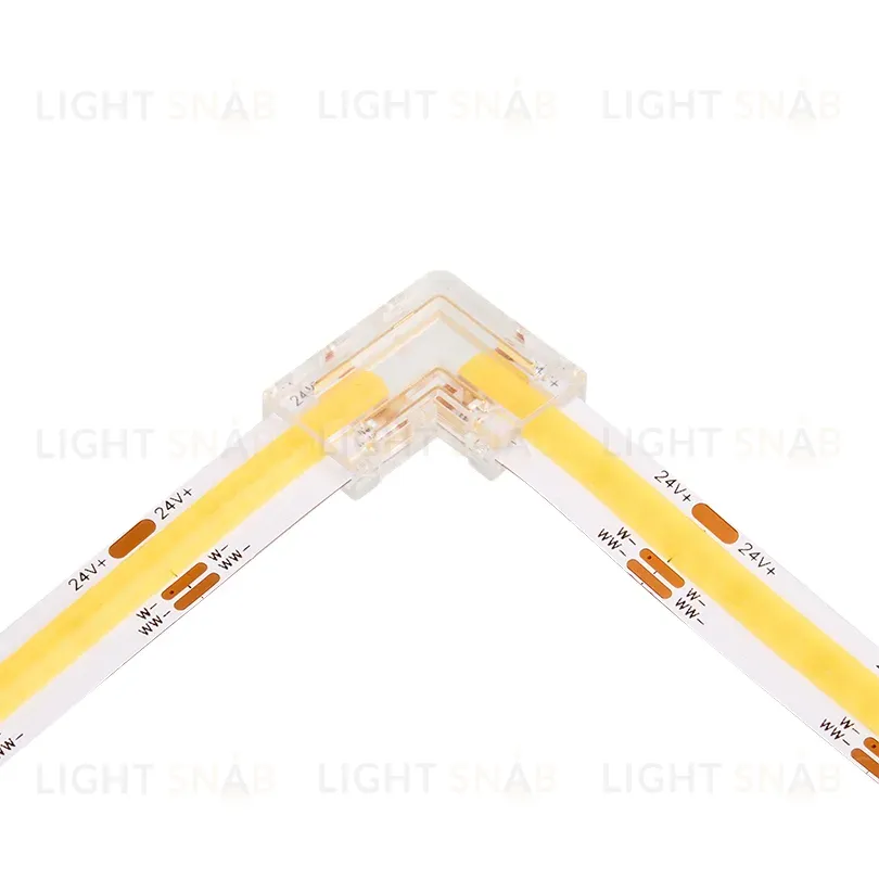 Коннектор угловой для ленты COB CCT шириной 10мм, комплект 3шт WOLTA WLS-3PIN-CCT-COB-10MM-L WLS-3PIN-CCT-COB-10MM-L