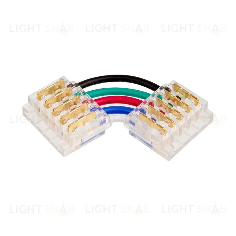 Коннектор угловой для ленты SMD RGB шириной 12мм, комплект 3шт WOLTA WLS-5PIN-RGBW-12MM-L WLS-5PIN-RGBW-12MM-L