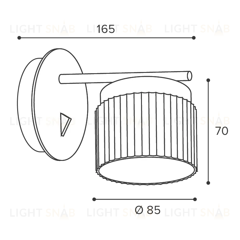 Бра WOLTA Muse WSL-GX53/W19WG WSL-GX53/W19WG