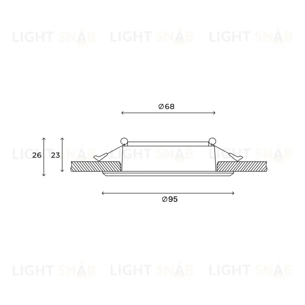 Точечный светильник Hesby Lighting Helsingborg HSBL_0204 HSBL_0204