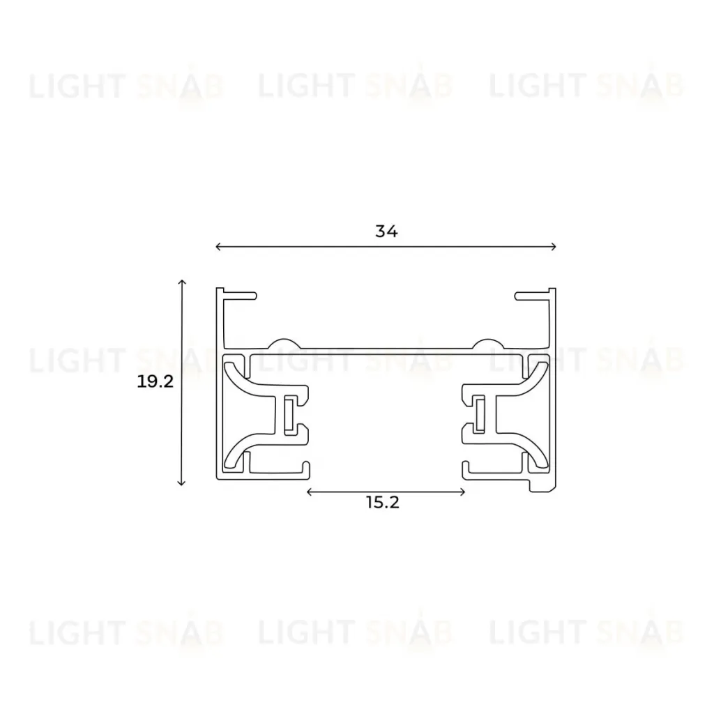 Шинопровод однофазный накладной Hesby Lighting Skylite HSBL_0212 HSBL_0212