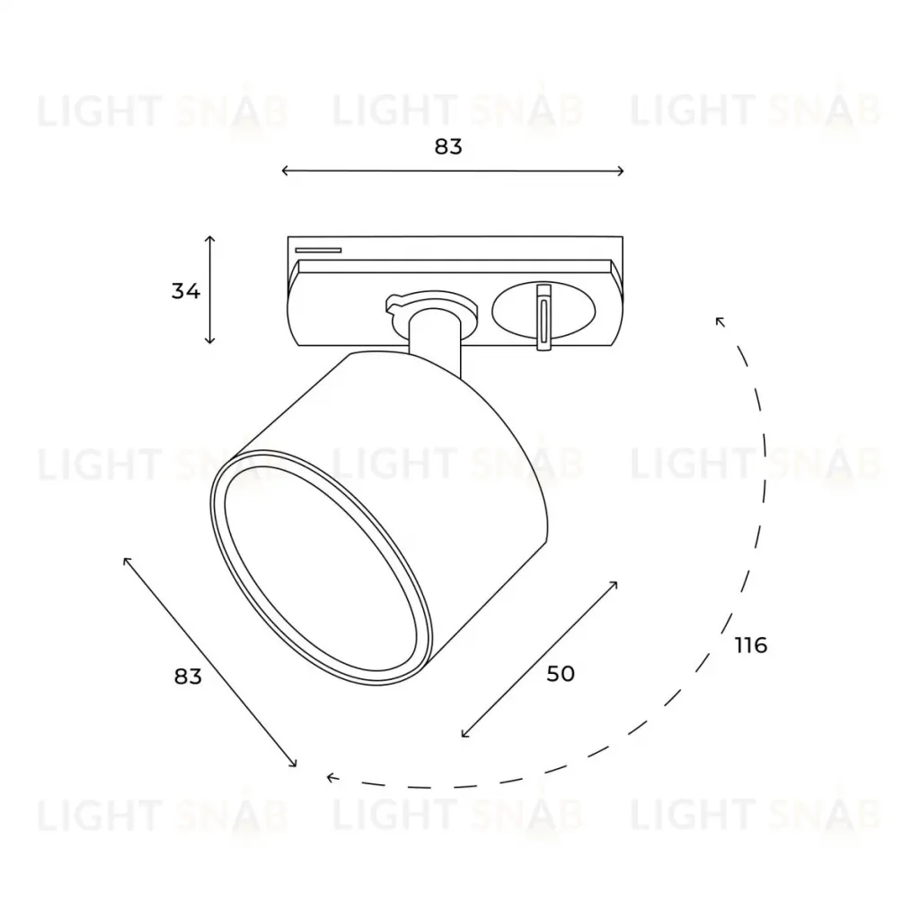 Трековый однофазный светильник Hesby Lighting Skylite HSBL_0220 HSBL_0220