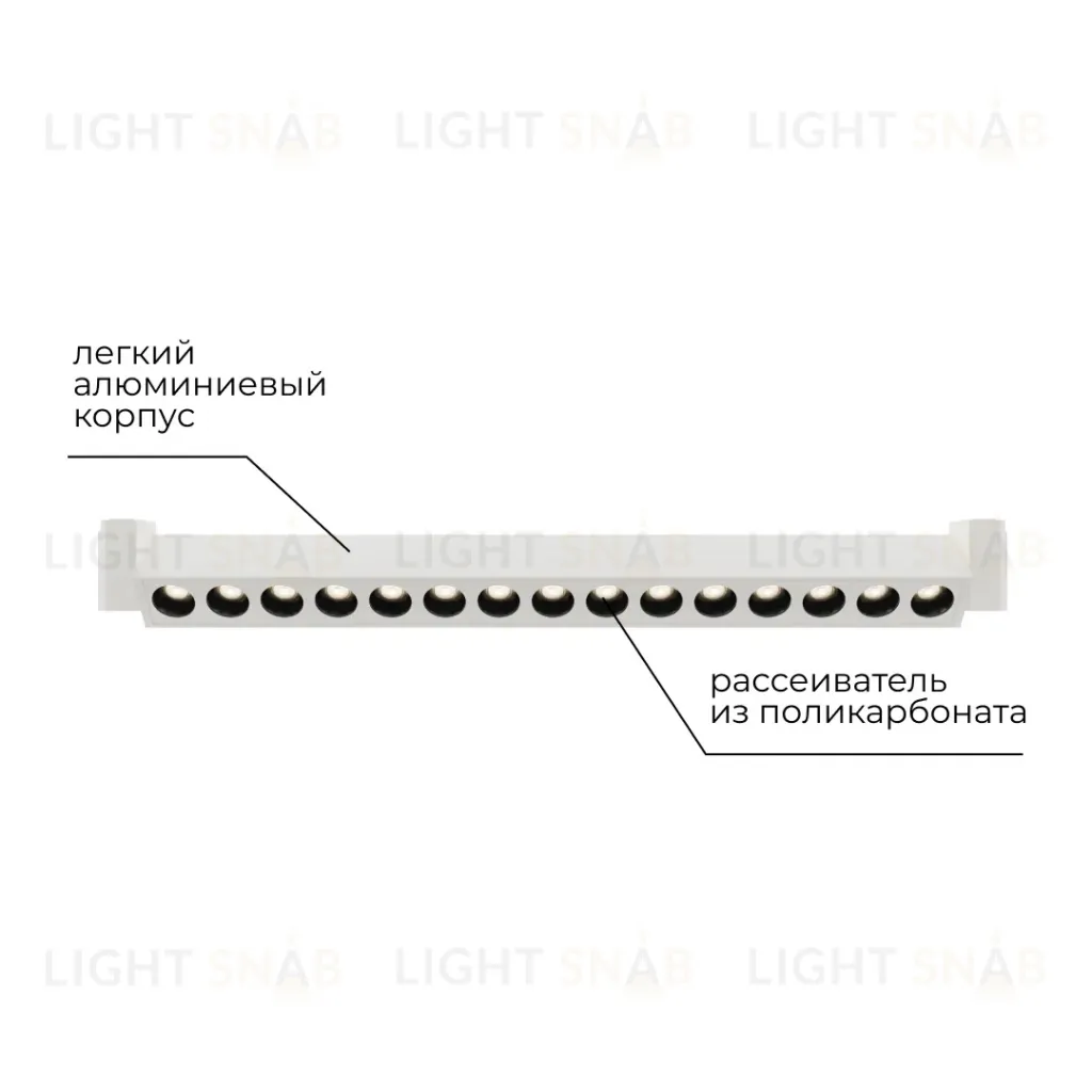 Трековый однофазный светильник Apeyron 25-15 25-15