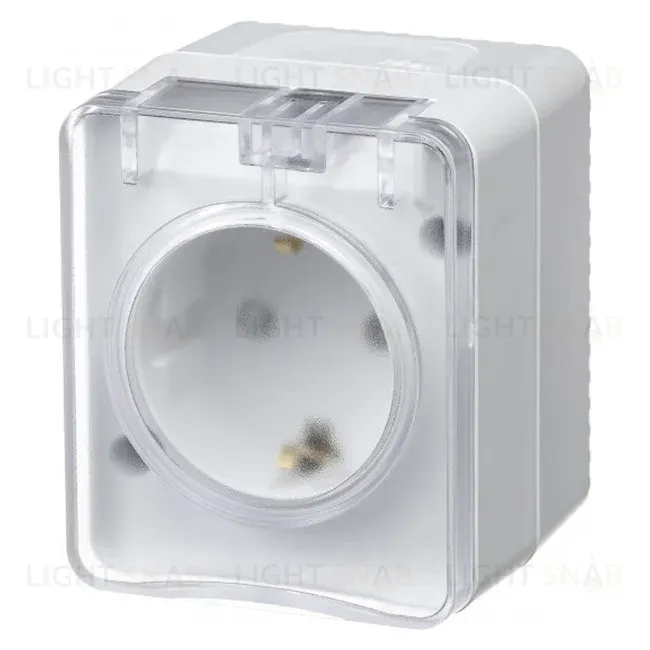 Наруж Белый Розетка с/з со шт., 16А 250B IP54 Systeme Electric AtlasDesign Profi54 ATN540145 ATN540145