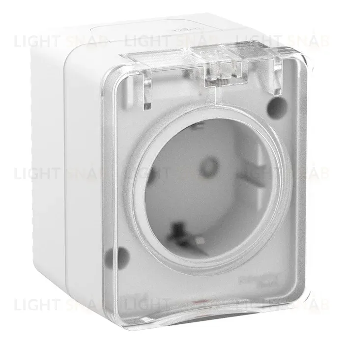 Наруж Белый Розетка с/з со шт., 16А 250B IP54 Systeme Electric AtlasDesign Profi54 ATN540145 ATN540145