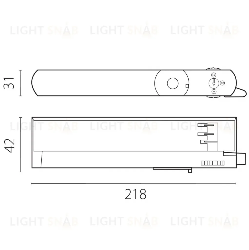 Адаптер с драйвером с DIP-switch управляемый по TRIAC д/трек-системы Quattro Lightstar 594057 594057