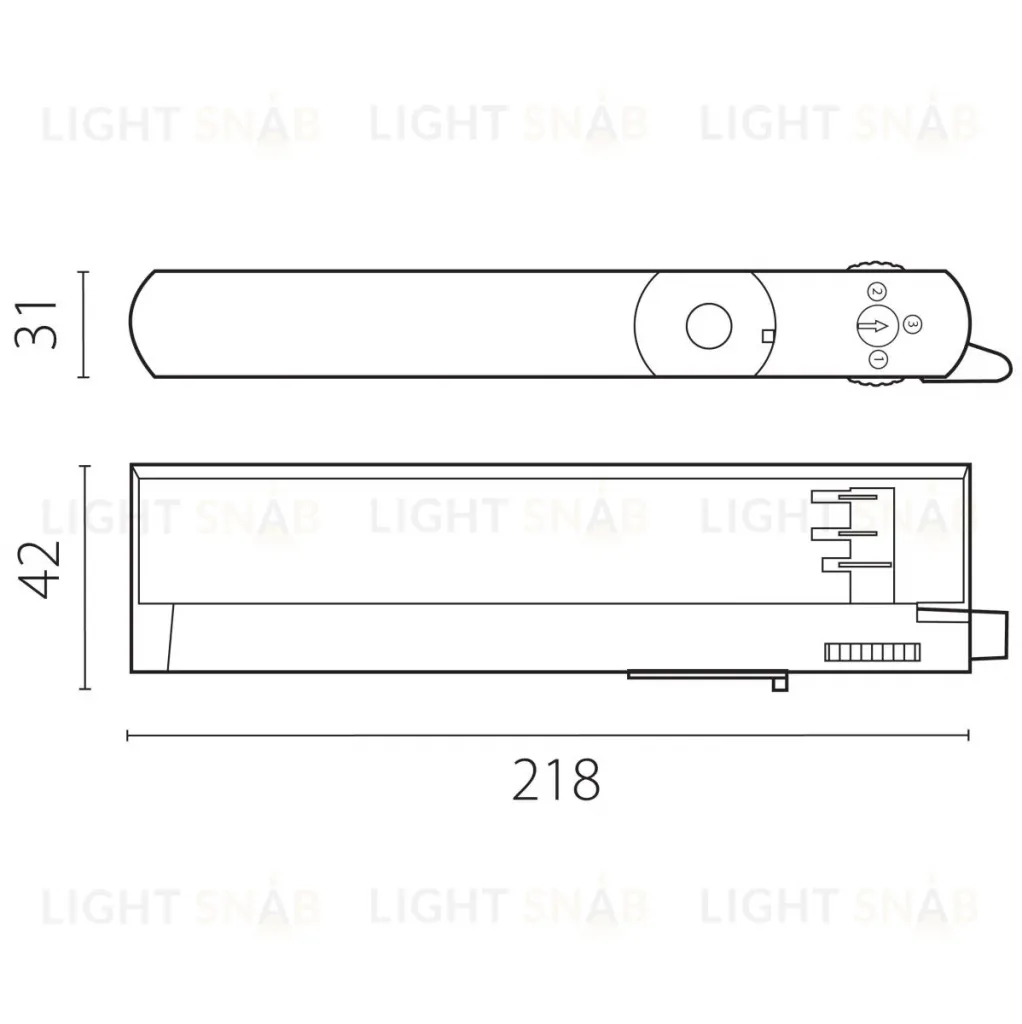 Адаптер с драйвером с DIP-switch управляемый по DALI д/трек-системы Quattro Lightstar 594066 594066