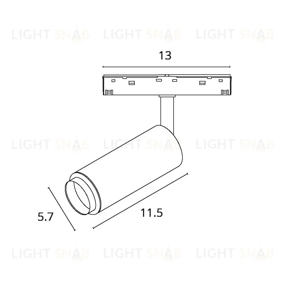 Трековый магнитный светильник Arte Lamp Optima A7276PL-1WH A7276PL-1WH