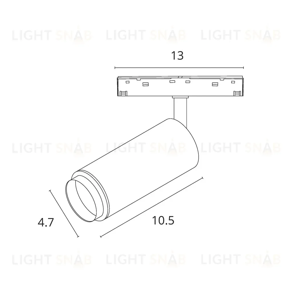 Трековый магнитный светильник Arte Lamp Optima A7295PL-1WH A7295PL-1WH