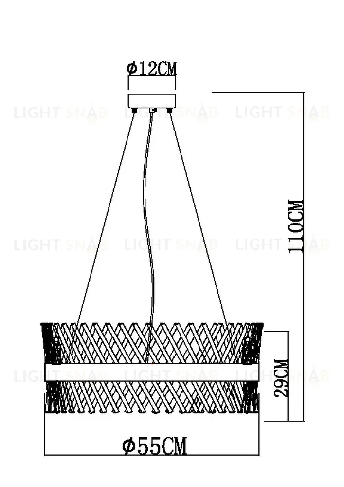 Подвесная люстра Arte Lamp Acapulco A1073LM-12PB A1073LM-12PB
