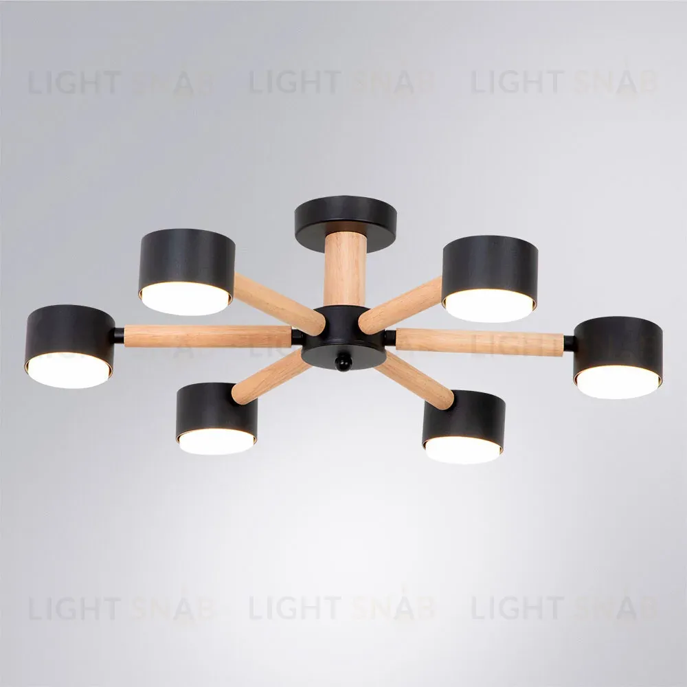 Потолочные люстры Arte Lamp Tenda A1624PL-6BK A1624PL-6BK