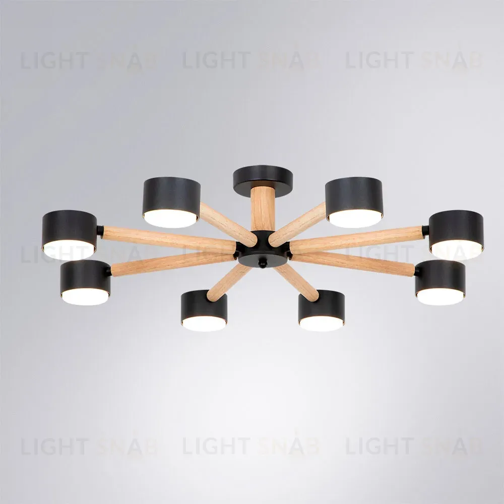 Потолочные люстры Arte Lamp Tenda A1624PL-8BK A1624PL-8BK