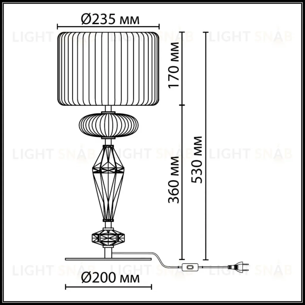 Настольная лампа Odeon Light Modern Terra 5414/2T 5414/2T