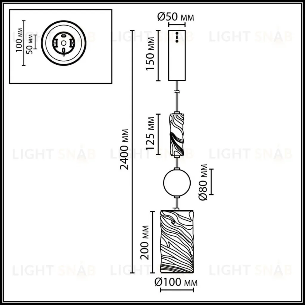 Подвесной светильник Odeon Light L-Vision Riviera 5450/18LA 5450/18LA