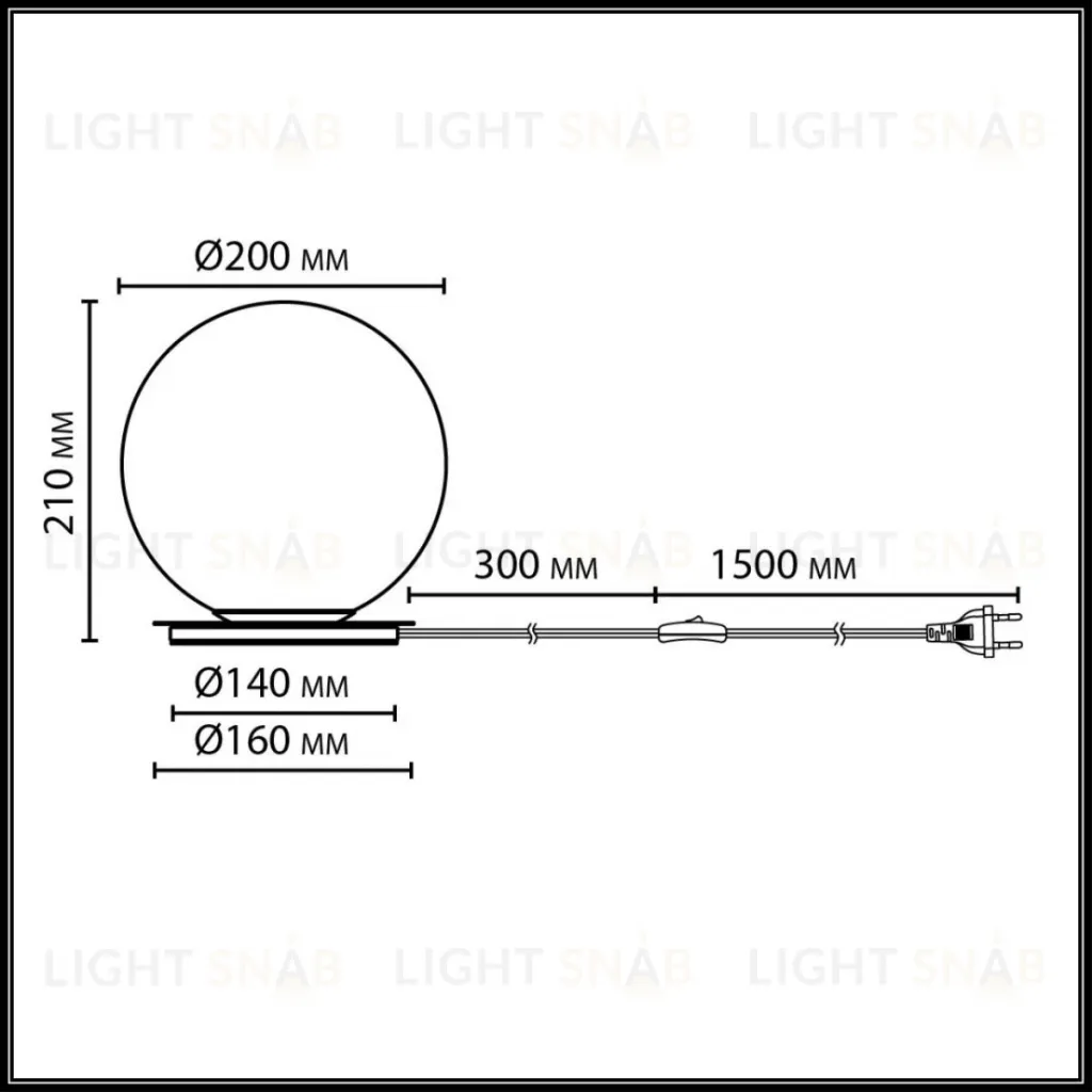 Настольная лампа Odeon Light Midcent Magia 7109/1TL 7109/1TL