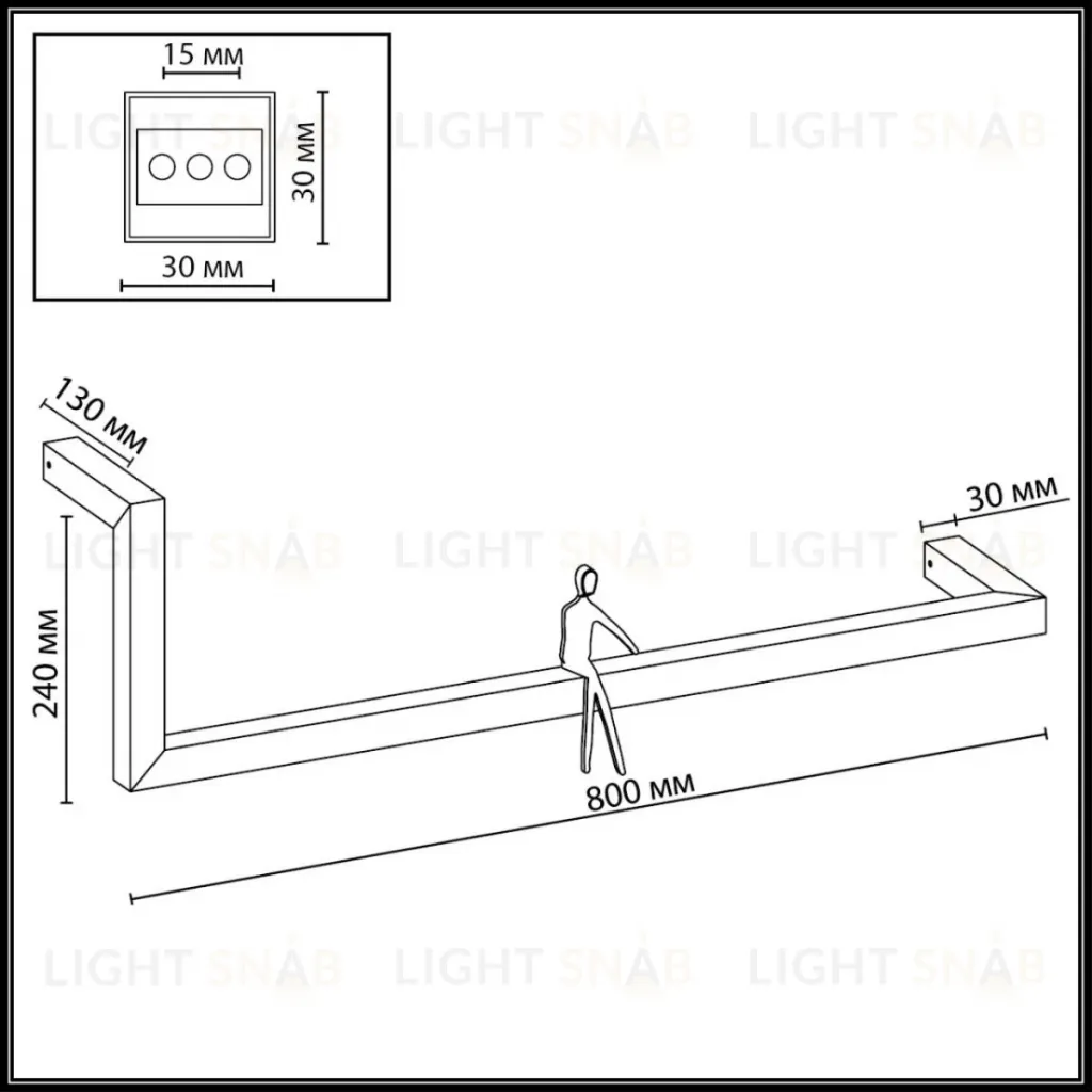 Настенный светильник Odeon Light Hightech Grafic 7153/14WL 7153/14WL