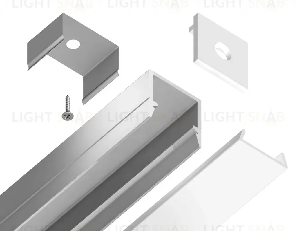 Профиль накладной для светодиодной ленты до 8мм Ambrella Light Illumination GP1650AL GP1650AL