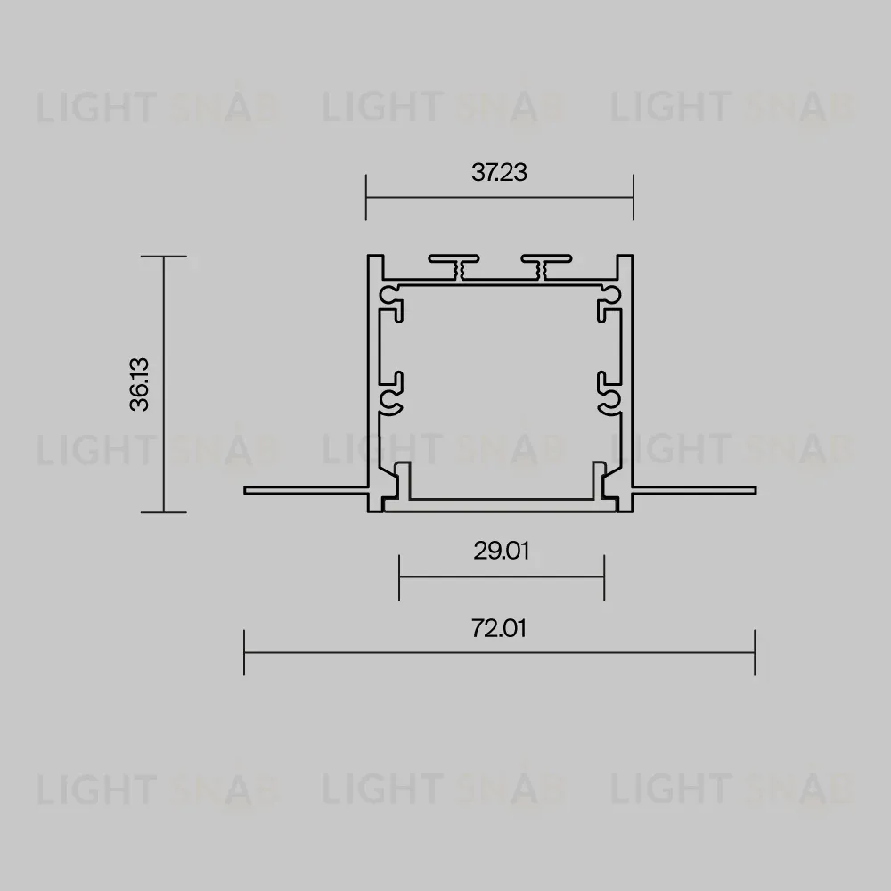 Профиль встраиваемый скрытого монтажа Maytoni Led Strip  636011 636011