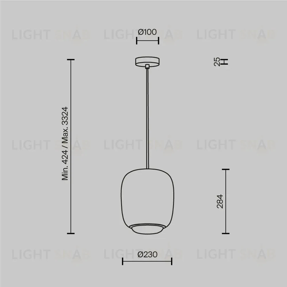 Подвесной светильник Maytoni Brio MOD466PL-L12GR3K MOD466PL-L12GR3K