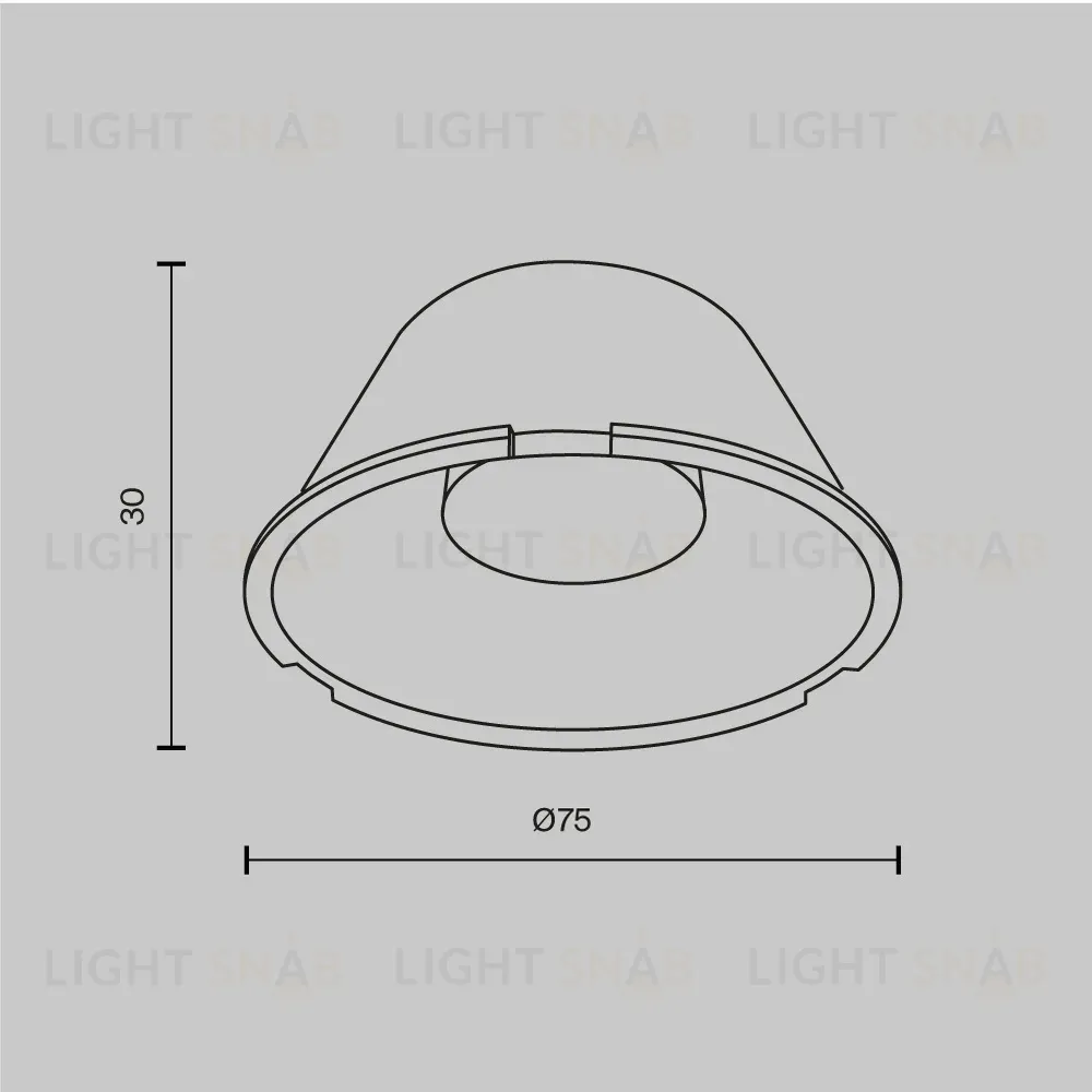 Линза для трекового светильника Maytoni Technical Focus Led LensD75-60 LensD75-60