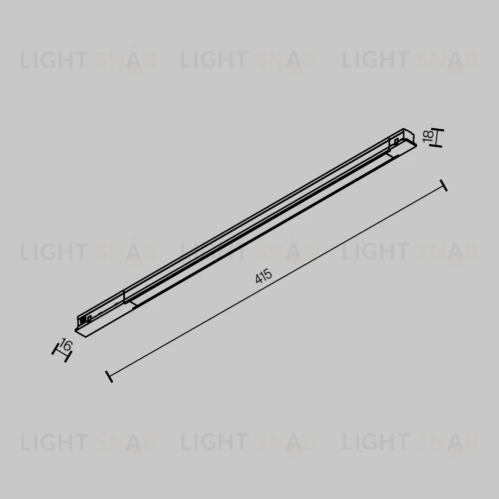 Трековый магнитный светильник Maytoni Technical Basis TR231-2-10W4K-B TR231-2-10W4K-B