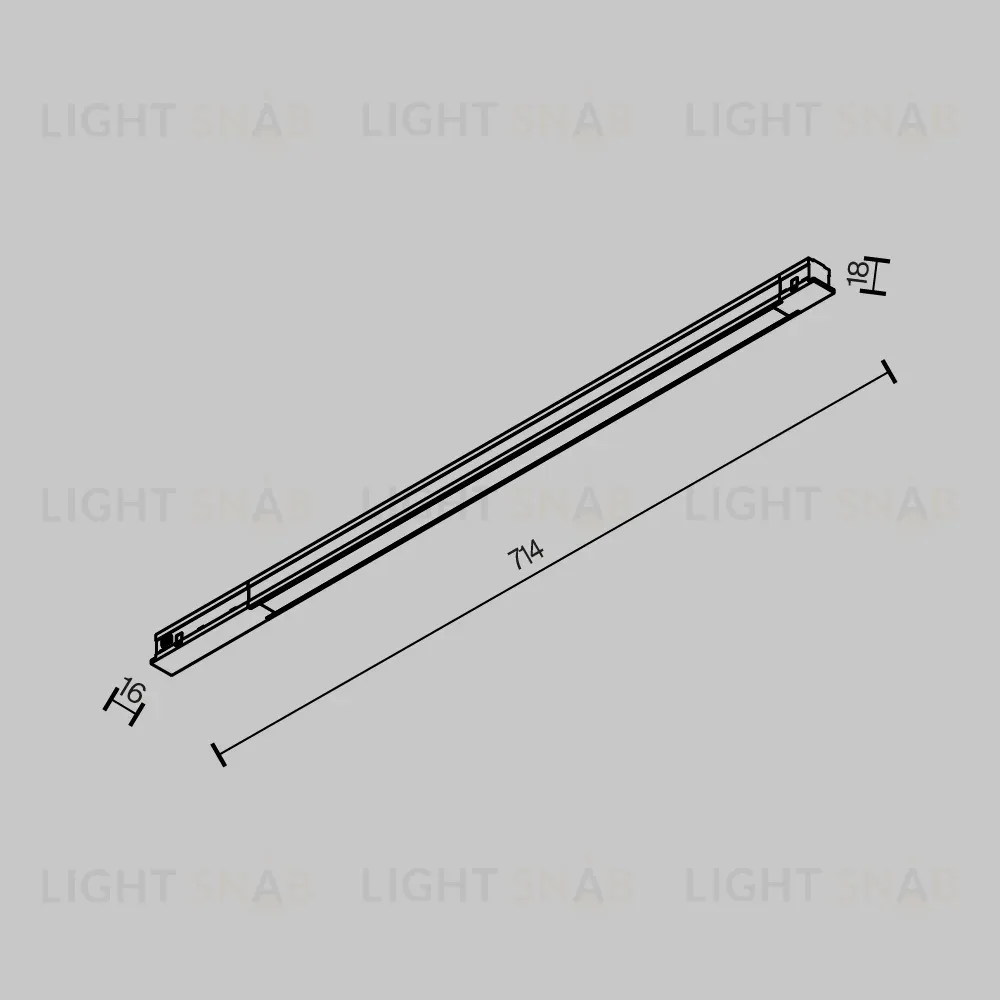 Трековый магнитный светильник Maytoni Technical Basis TR231-2-15W4K-B TR231-2-15W4K-B