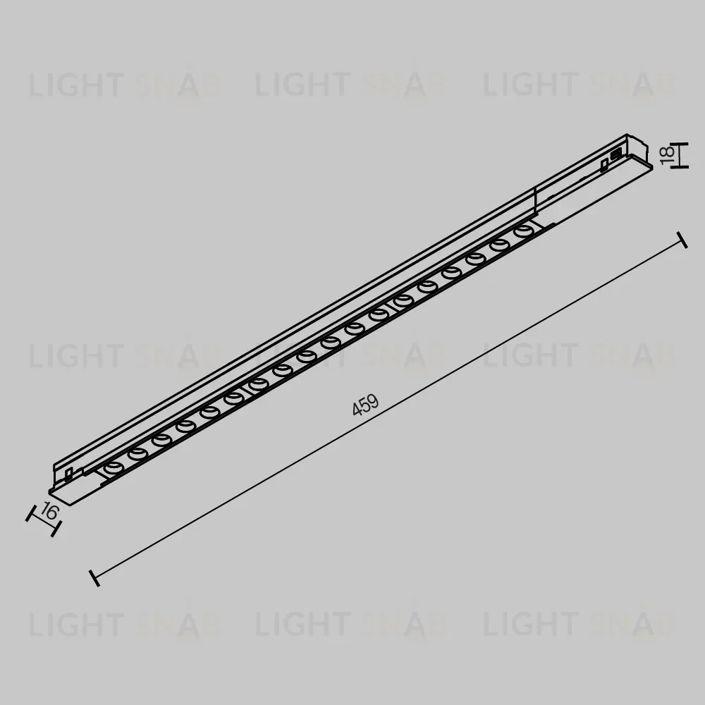 Трековый магнитный светильник Maytoni Technical Points TR232-2-15W3K-B TR232-2-15W3K-B