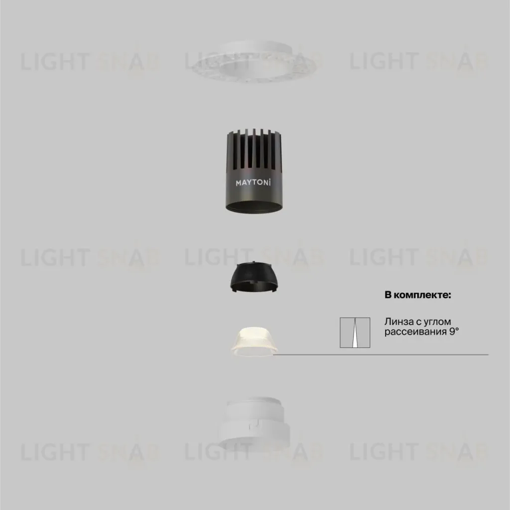 Встраиваемый светильник Maytoni Technical Dip DL124-10W-4K-TRS-W DL124-10W-4K-TRS-W