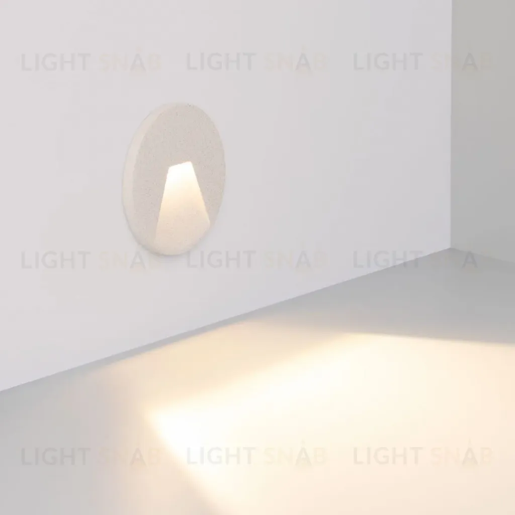 Светильник для ступеней Arlight LT-TIE-R120-3W Warm3000 (WH, 75x30 deg, 230V) (IP65 Бетон) 050869 050869
