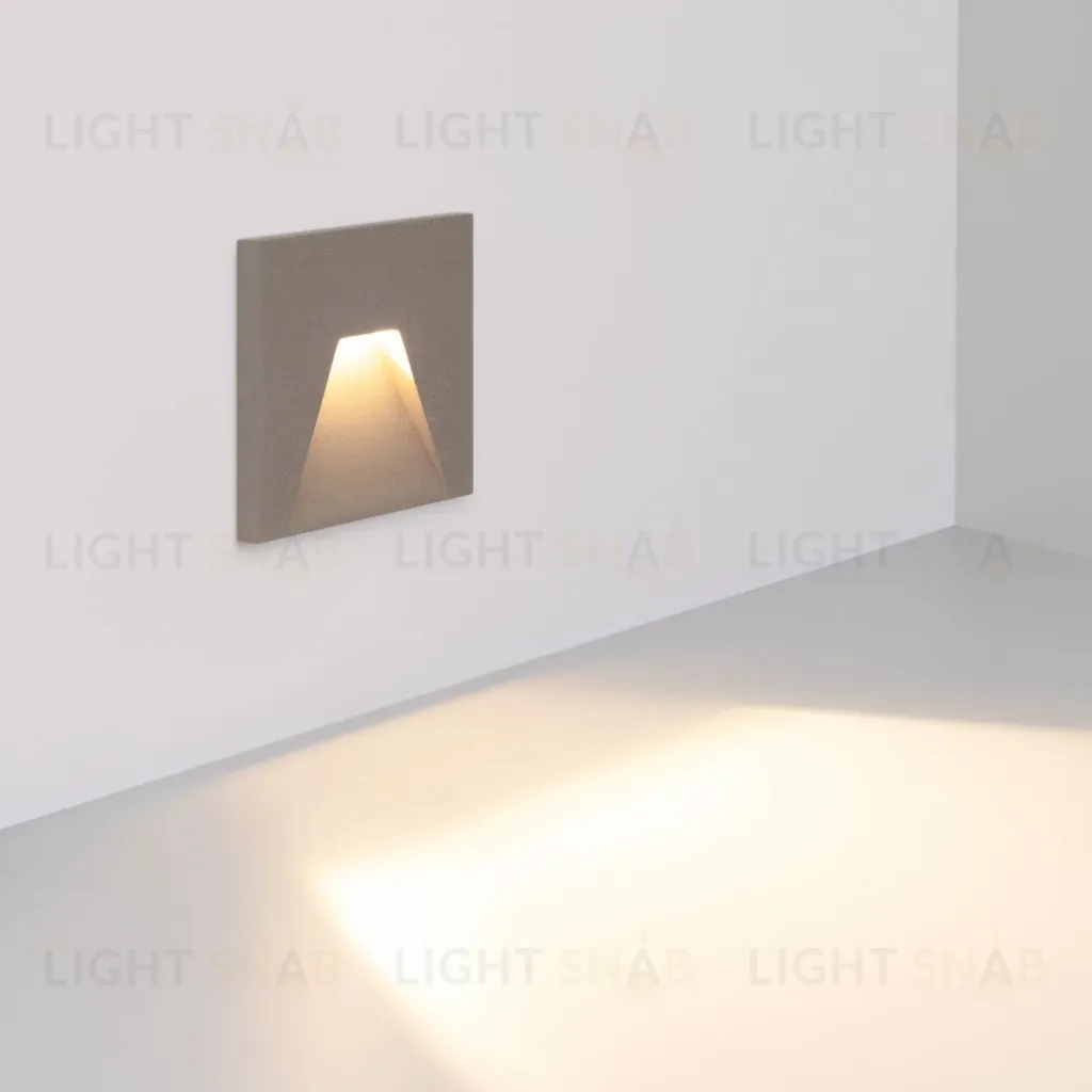 Светильник для ступеней Arlight LT-TIE-S100-3W Warm3000 (GR, 75x30 deg, 230V) (IP65 Бетон) 050875 050875