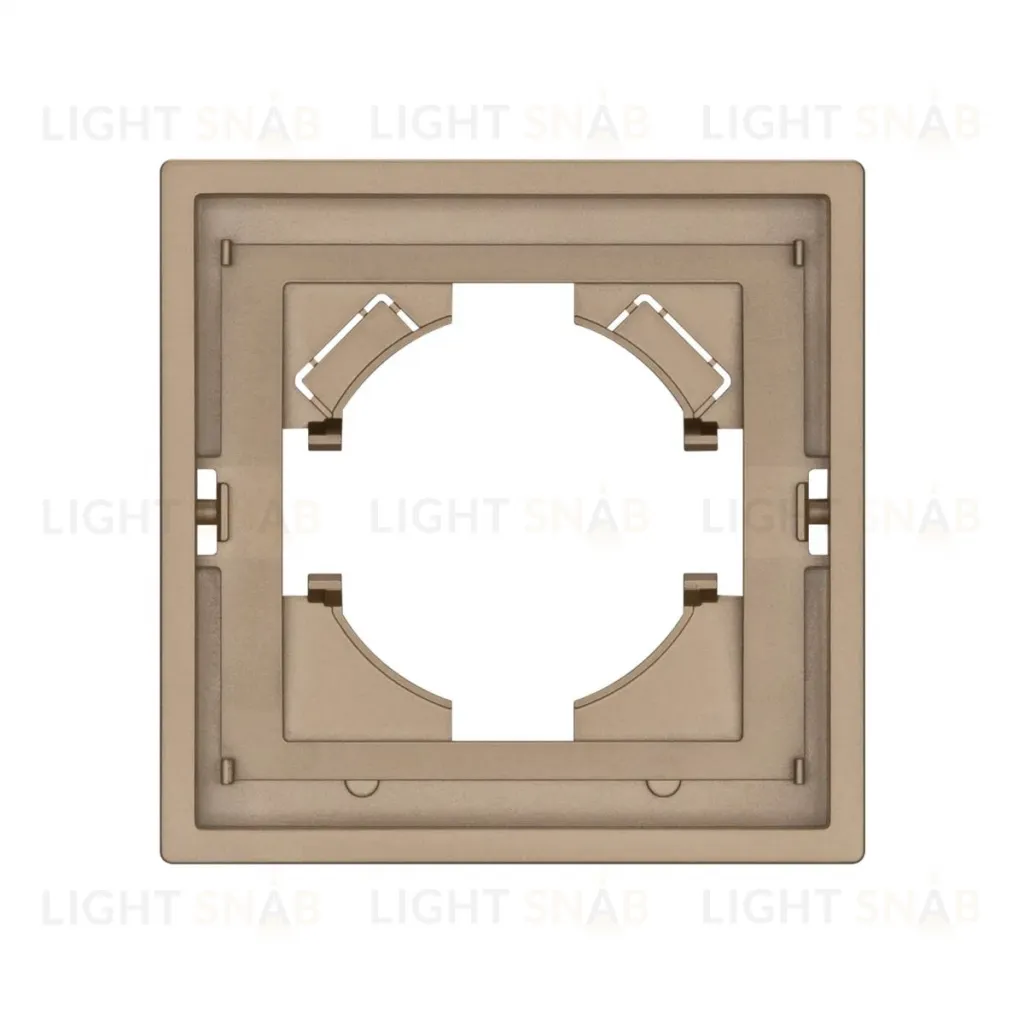 Рамка пластиковая на 1 пост Arlight FRM-TENDO-PL-1-GD 053838 053838