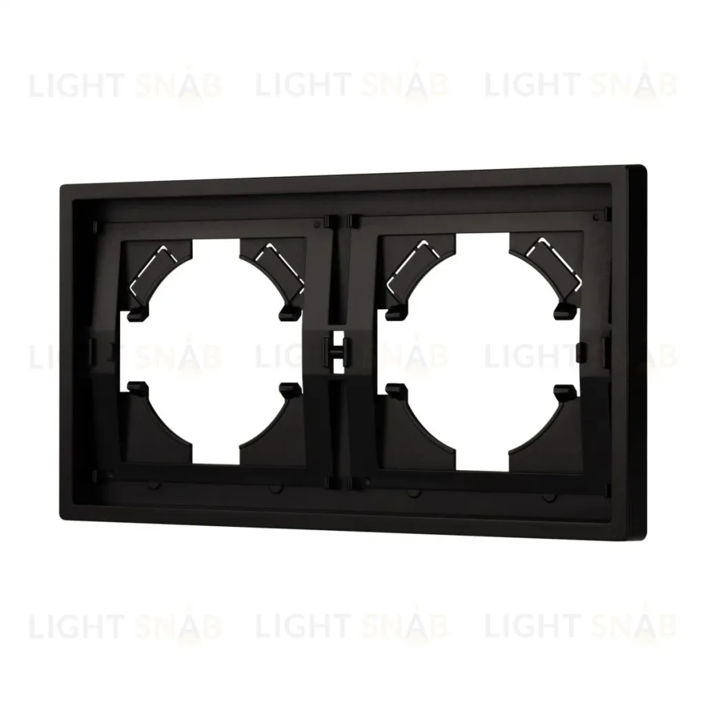 Рамка пластиковая на 2 поста Arlight FRM-TENDO-PL-2-BK 053840 053840