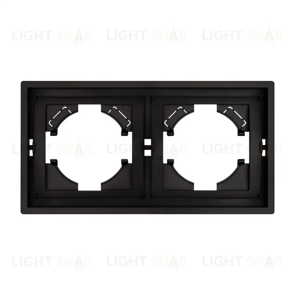 Рамка пластиковая на 2 поста Arlight FRM-TENDO-PL-2-BK 053840 053840