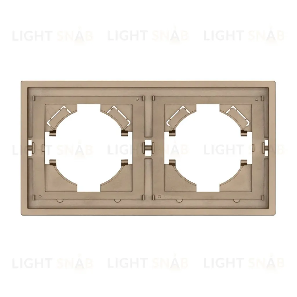 Рамка пластиковая на 2 поста Arlight FRM-TENDO-PL-2-GD 053842 053842