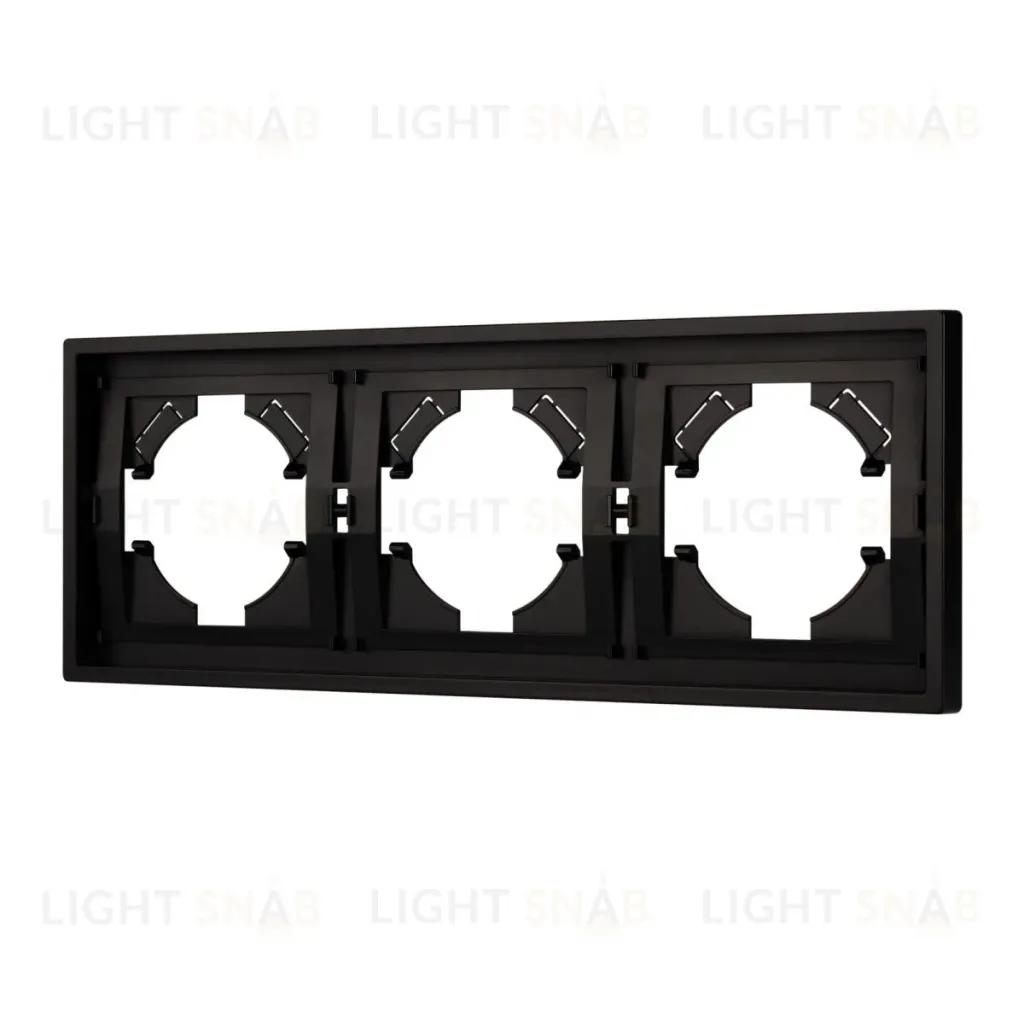Рамка пластиковая на 3 поста Arlight FRM-TENDO-PL-3-BK 053844 053844